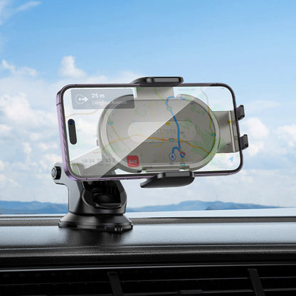 Borofone BH134 Rio Autoteline, 4.5 tuumaa - 7 tuumaa, Musta