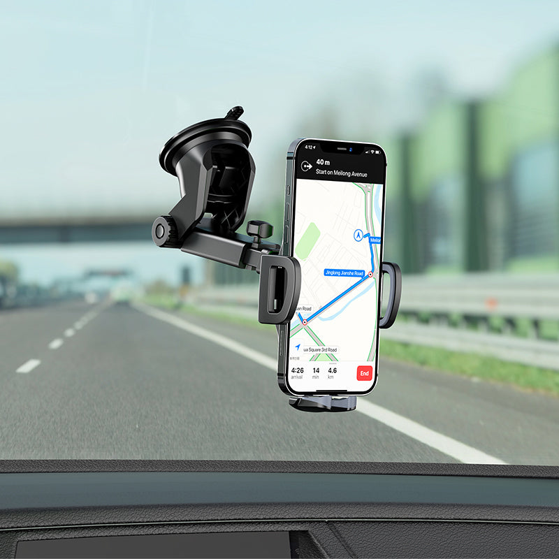 BH53 Tuulinen autoteline, 4,5 tuumaa - 6,7 tuumaa, musta 