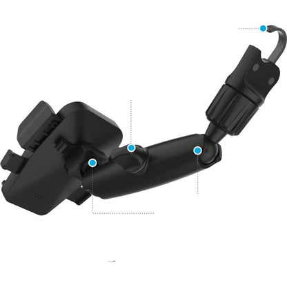 Auto Fixed Iconiq Mirror -teline, Universal, Musta