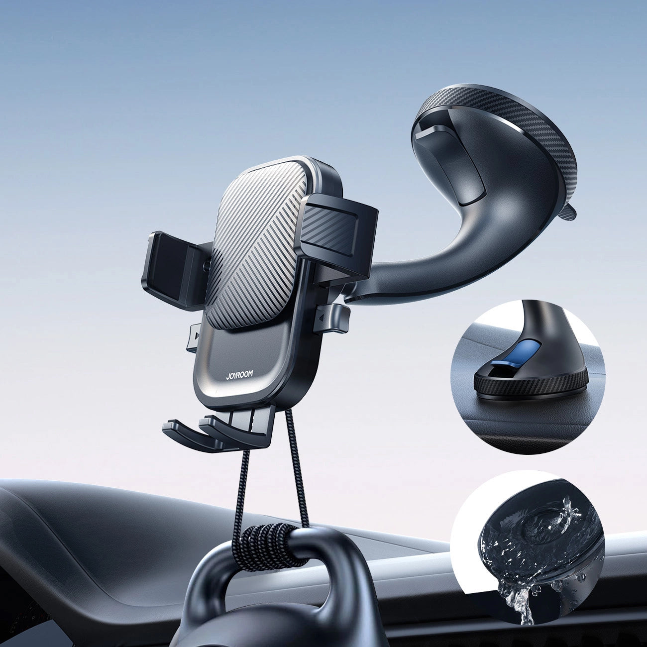 Auto Teline Joyroom JR-OK6 Dash, 4.7 tuumaa - 6.8 tuumaa, Musta