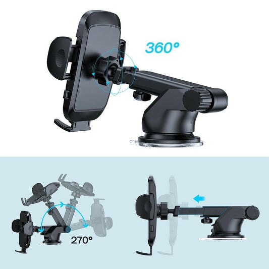 Auto Teline Joyroom JR-ZS259-2 Dash, 4.7 tuumaa - 6.9 tuumaa, Musta