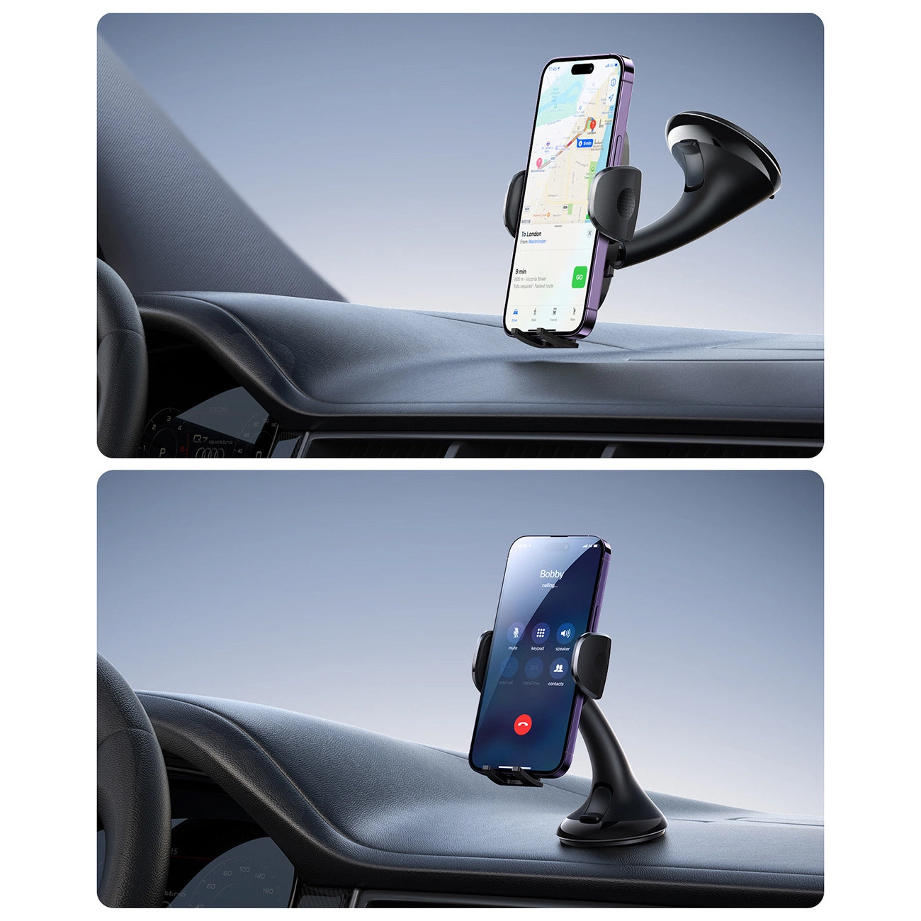 Auto Teline Joyroom JR-ZS259 2in1, 4.7 tuumaa - 6.7 tuumaa, Musta