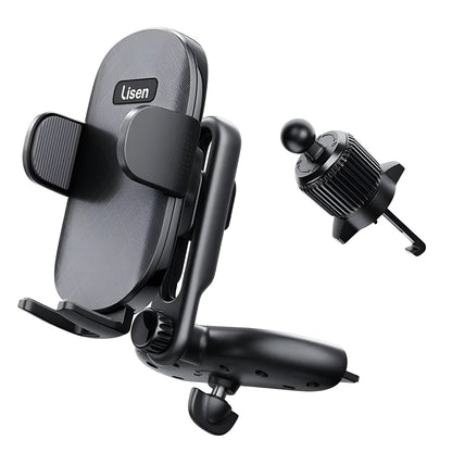 Auto Lisen 2in1 -teline, 4.7 tuumaa - 7.2 tuumaa, Musta YL0222040016