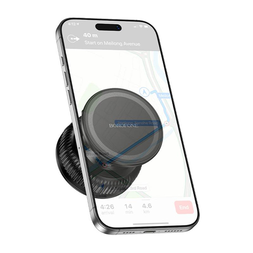 Borofone BH139 Rider magneettinen autokiinnike, 4,5 tuumaa - 7 tuumaa, musta