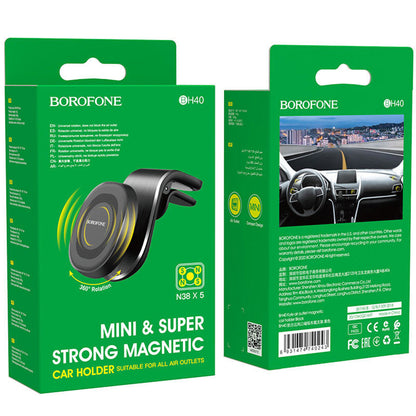 Borofone BH40 Kyle Magnetic Car Mount, Universal, Black