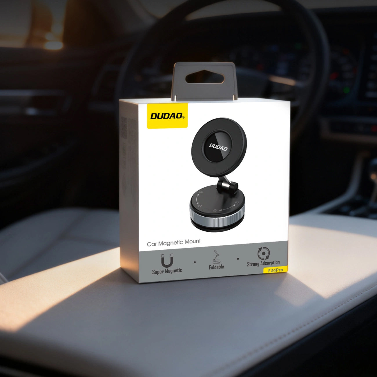 Magneettinen Autoteline Dudao F24PRO, Universaali, Musta