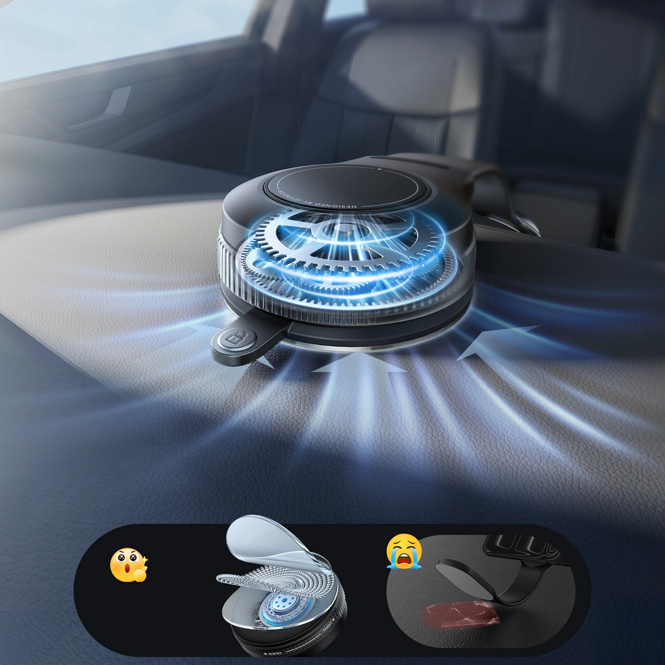 Joyroom JR-ZS518 magneettinen autonpidike, universaali, musta