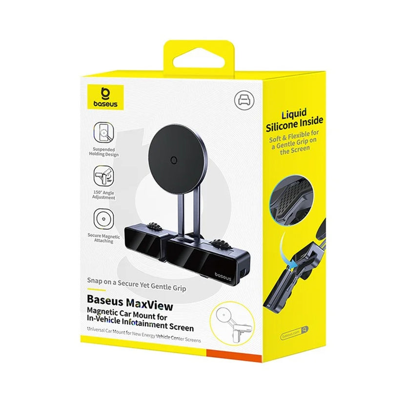 Baseus MaxView MagSafe-magneettiautoteline, Musta C40180701813-00