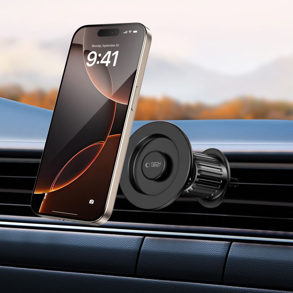 Magneettinen Autoteline Tech-Protect N58 Vent, Universaali, Musta