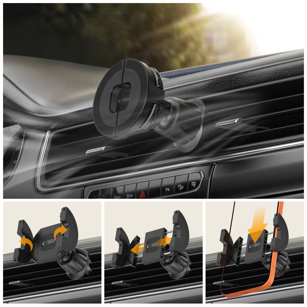 Magneettinen Auto Teline Tech-Protect N62 2in1, Universaali, Musta