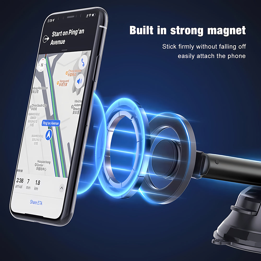 Magneettinen Autoteline Techsuit S12, Universaali, Musta