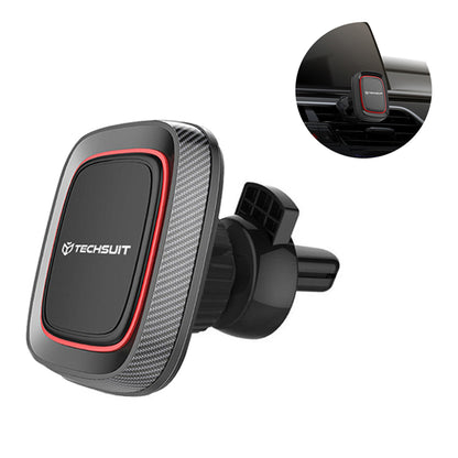 Magneettinen Auto Teline Techsuit S5, Universaali, Musta Punainen