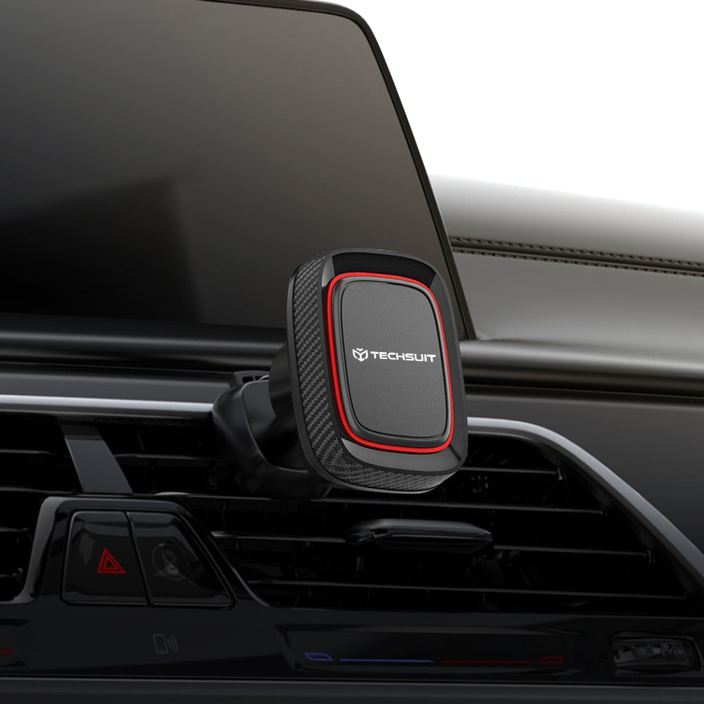 Magneettinen Auto Teline Techsuit S5, Universaali, Musta Punainen