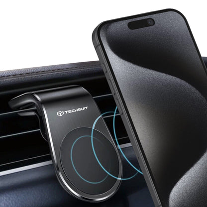 Magneettinen Autoteline Techsuit S7, Universaali, Hopea