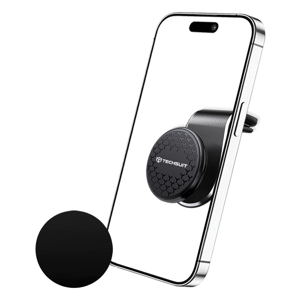 Magneettinen Auto Teline Techsuit S8, Universaali, Hopea