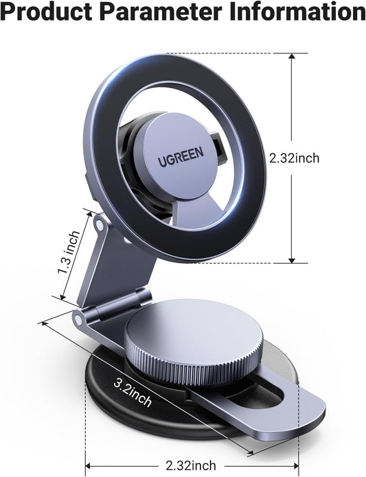 Magneettinen Autoteline UGREEN LP865, Universaali, Musta