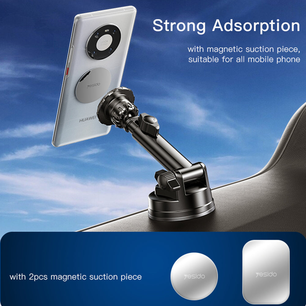 Yesido C160 Magnetic Car Holder, Universal, Black