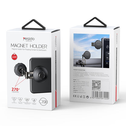 Magneettinen Autoteline Yesido C198, Universaali, Harmaa