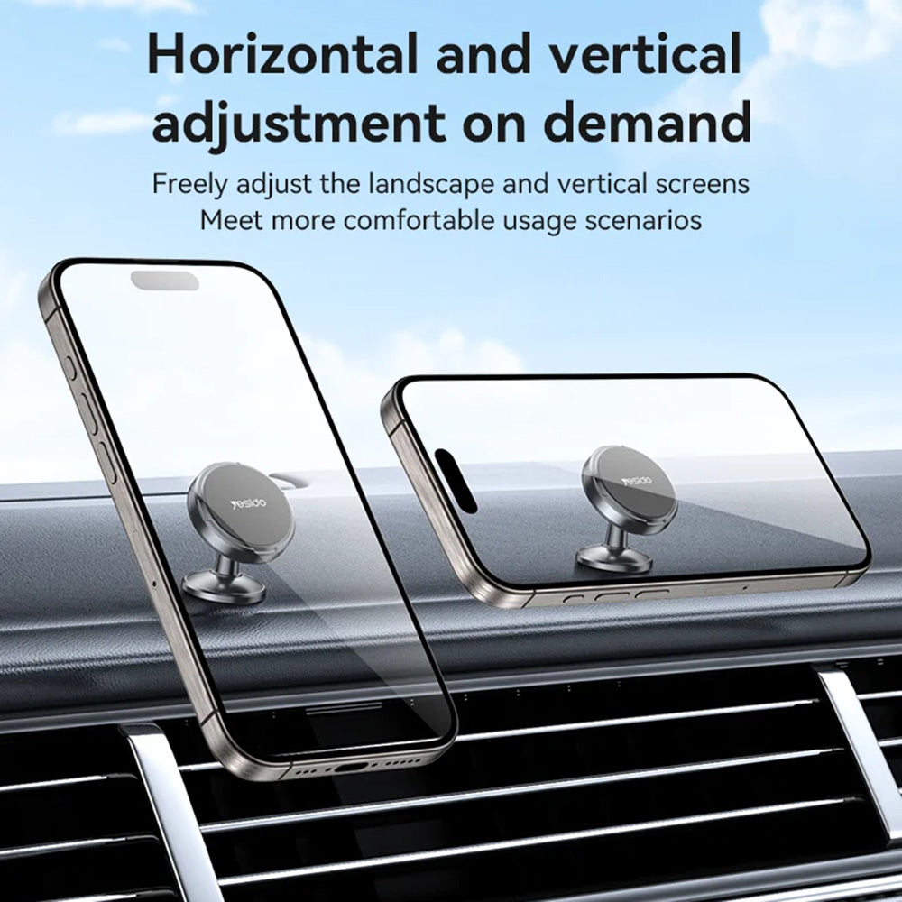 Magneettinen Autoteline Yesido C215, Universaali, Musta