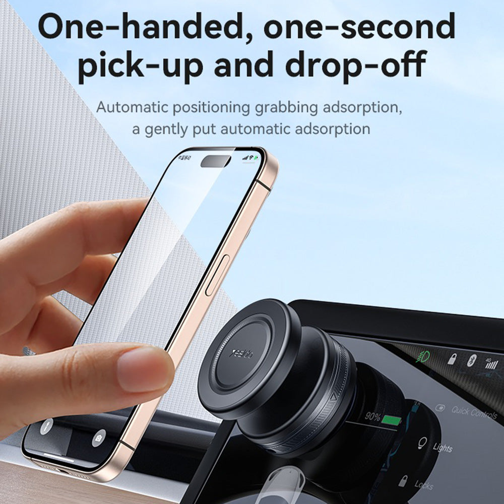 Magneettinen Autoteline Yesido C224, Universaali, Musta