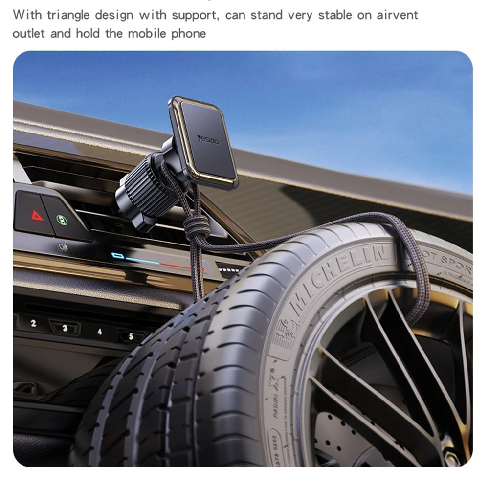 Magneettinen Autoteline Yesido C245, Universaali, Musta