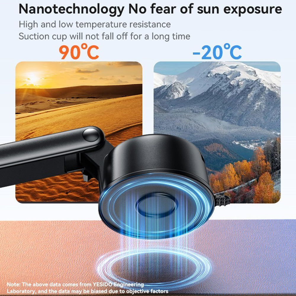 Magneettinen Autoteline Yesido C266, Universaali, Musta