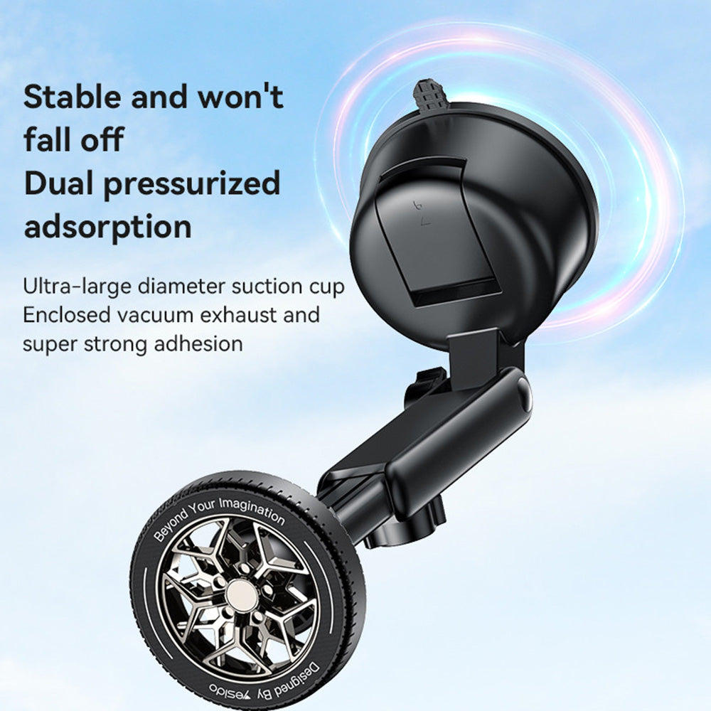 Magneettinen Autoteline Yesido C266, Universaali, Musta