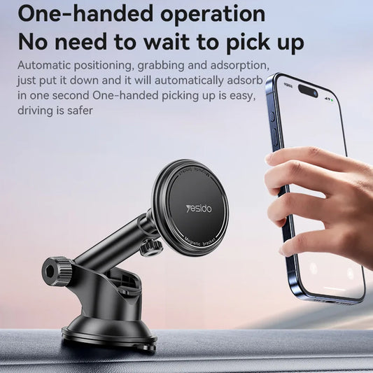 Magneettinen Autoteline Yesido C269, Universaali, Musta