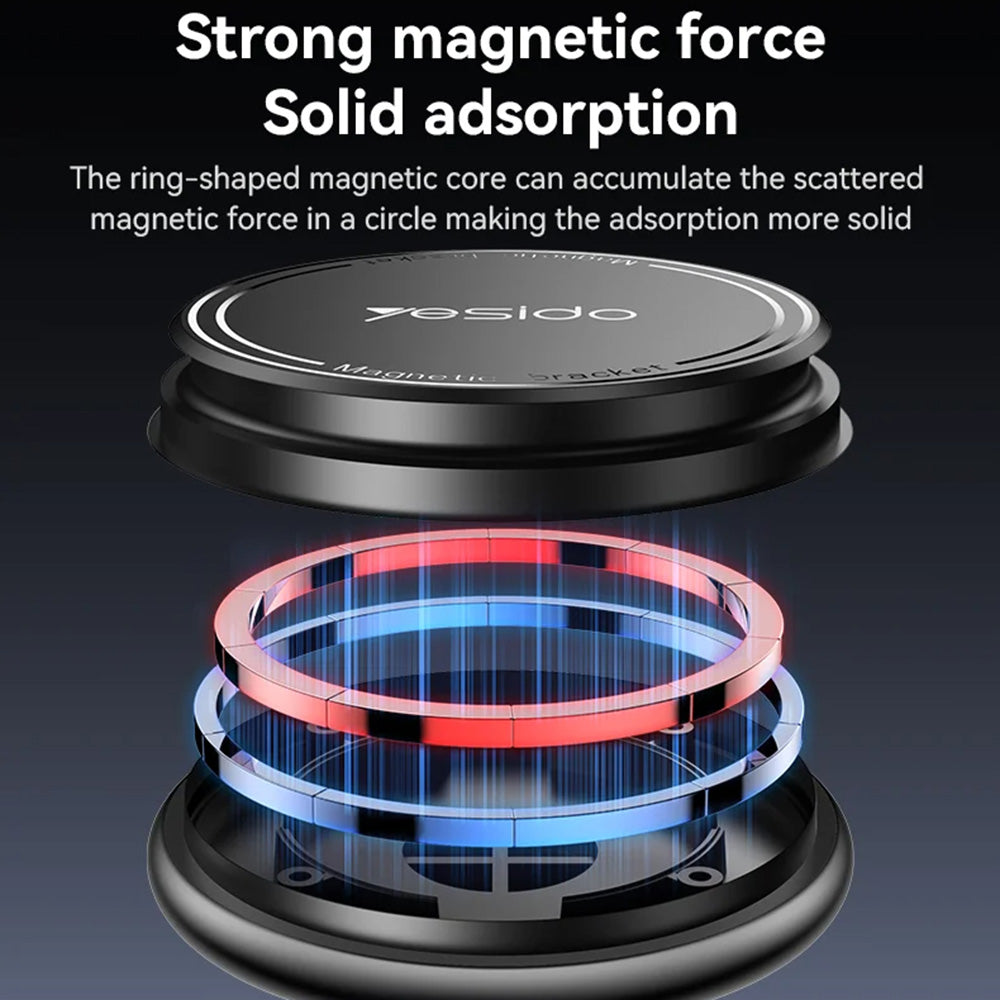 Magneettinen Autoteline Yesido C269, Universaali, Musta
