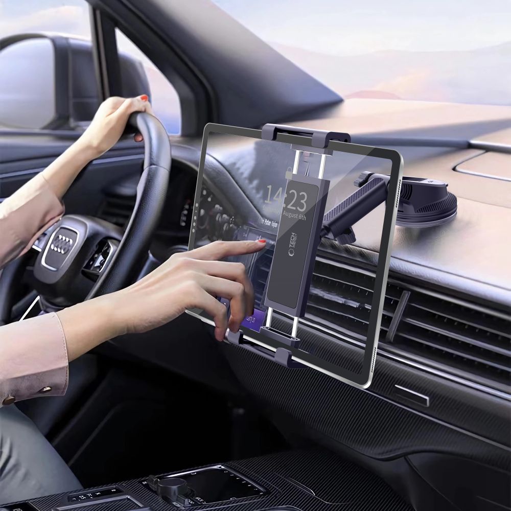 Auto Tech-Protect V4 -teline tabletille, 141mm - 280mm, Musta