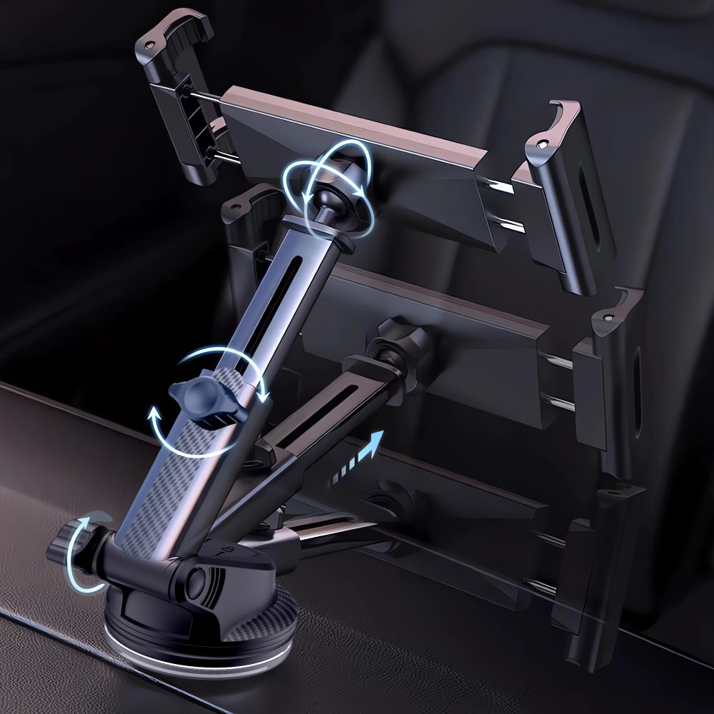 Auto Tech-Protect V4 -teline tabletille, 141mm - 280mm, Musta