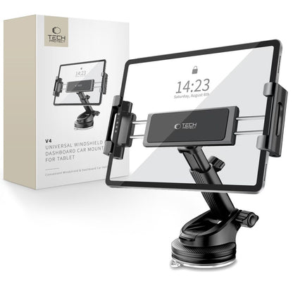 Auto Tech-Protect V4 -teline tabletille, 141mm - 280mm, Musta