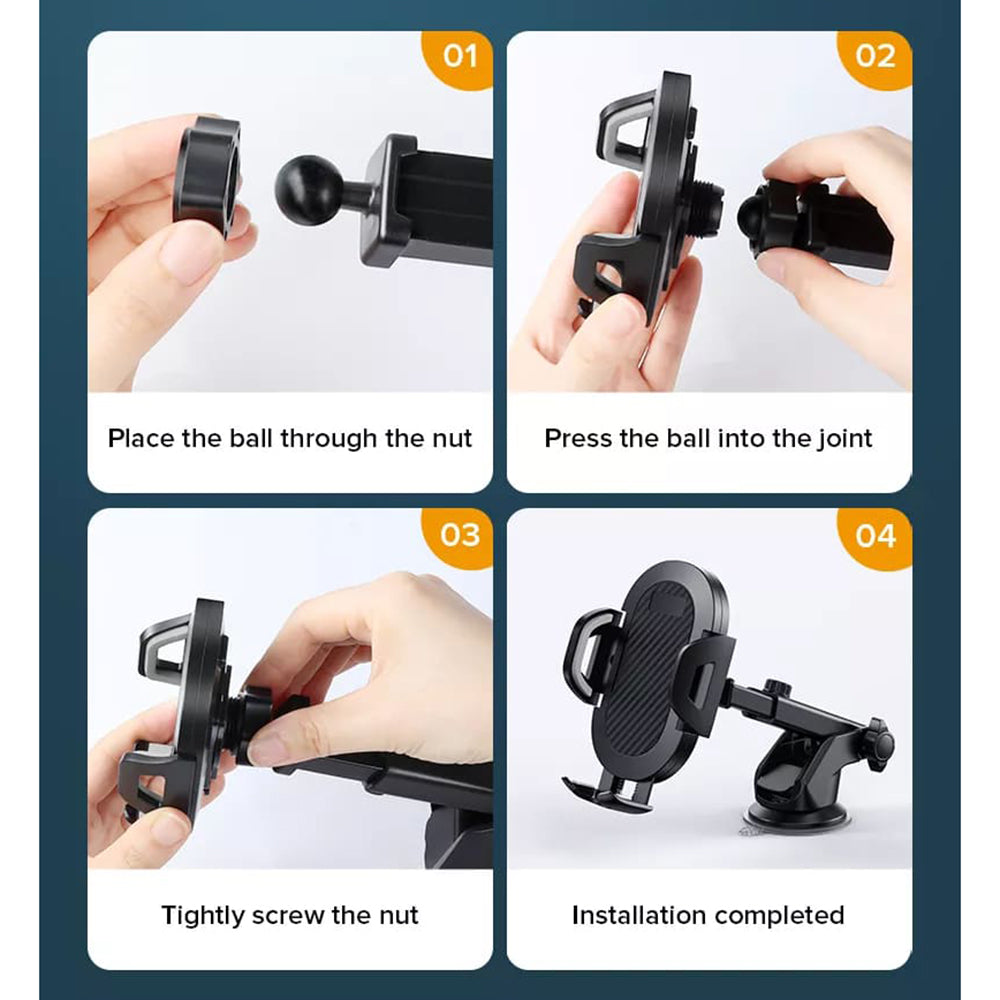 Auto Teline Techsuit S113, Universaali, Musta