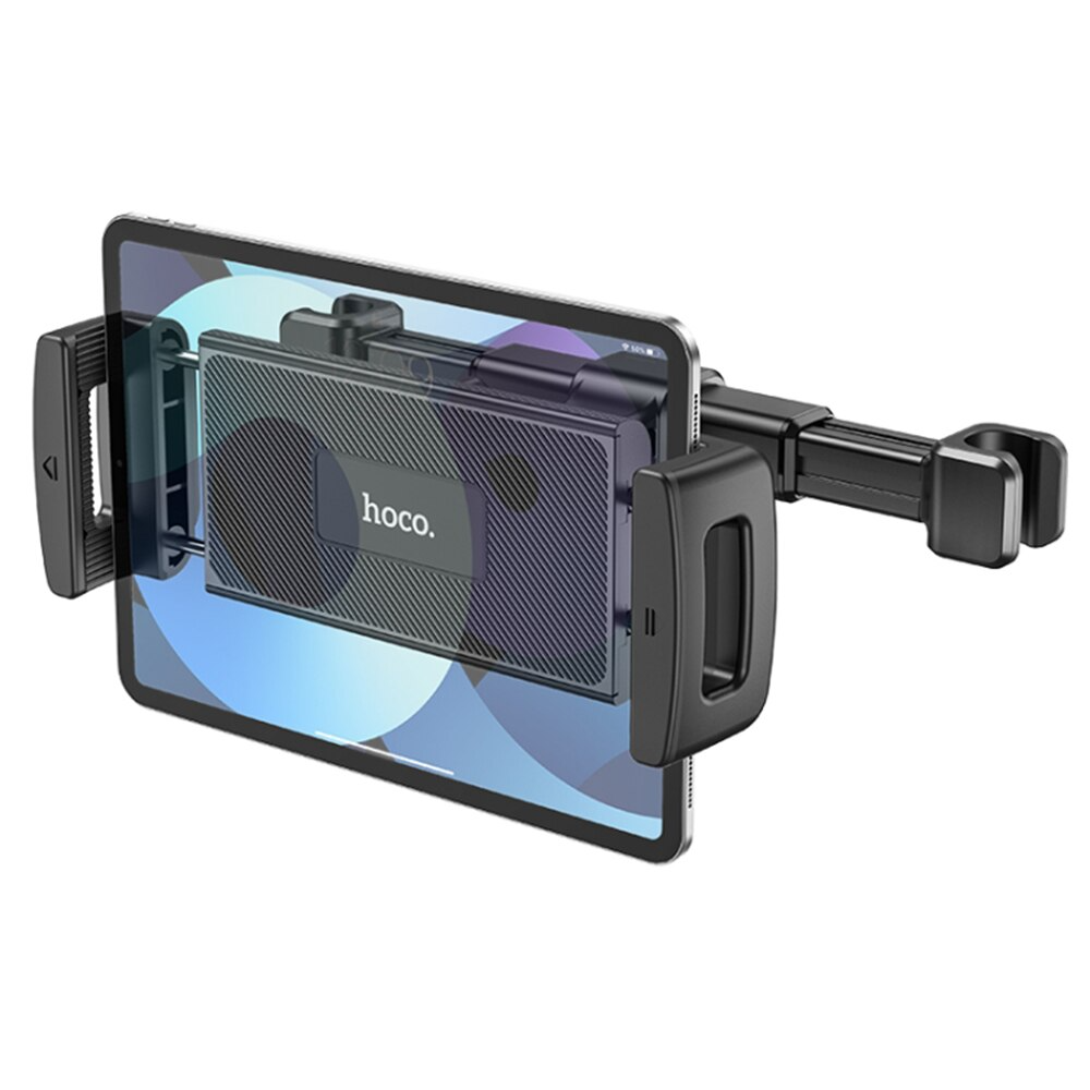 HOCO CA121 Autoteline Pääntuelle Puhelimelle / Tabletille, 4.7 tuumaa - 10.5 tuumaa, Musta
