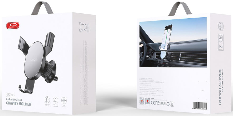 XO Design C126 Vent -autoteline, universaali, musta