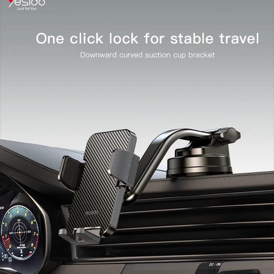 Yesido C172 Autoteline, 4 tuumaa - 7 tuumaa, Musta