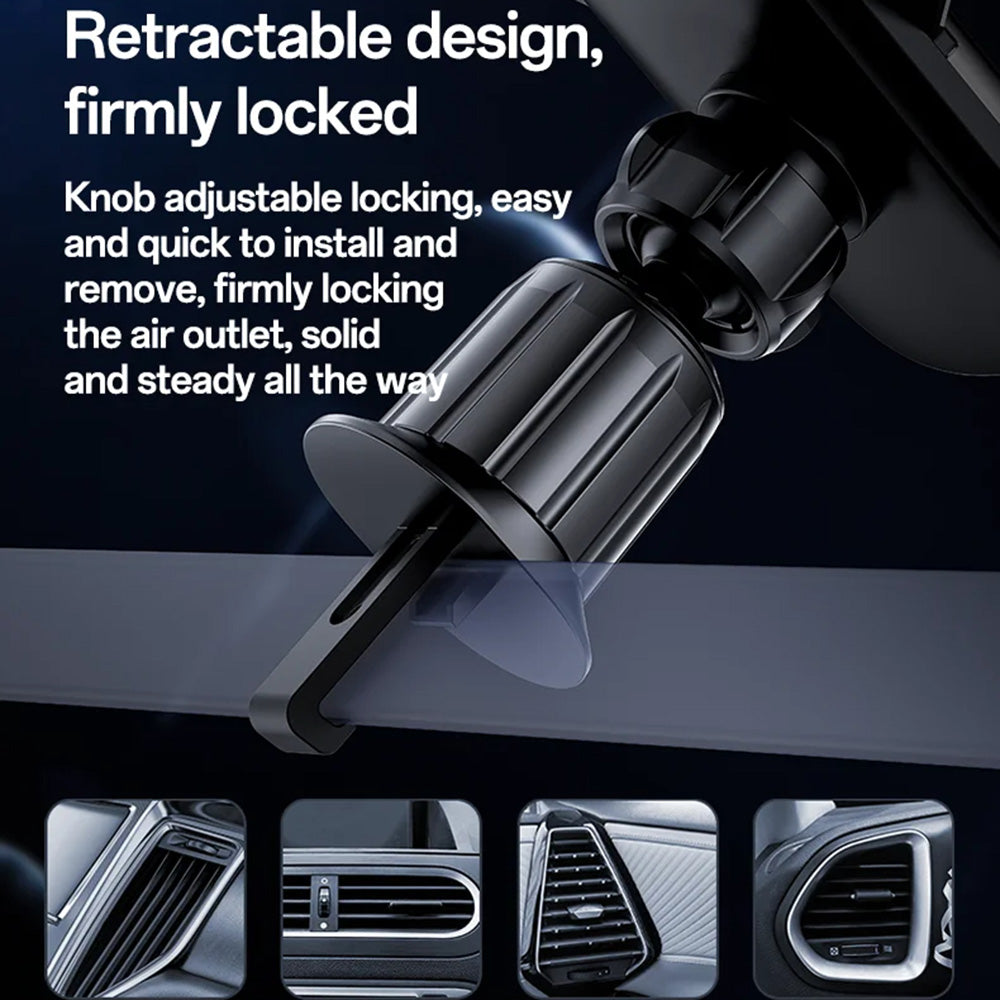 Autoteline Yesido C247, 4.7 tuumaa - 7.2 tuumaa, Musta