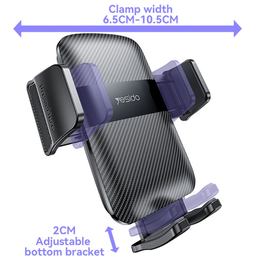 Yesido C251 Autoteline, 4.8 tuumaa - 7.2 tuumaa, Musta