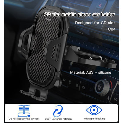 Autoteline Yesido C84, 4.7 tuumaa - 7.4 tuumaa, Musta
