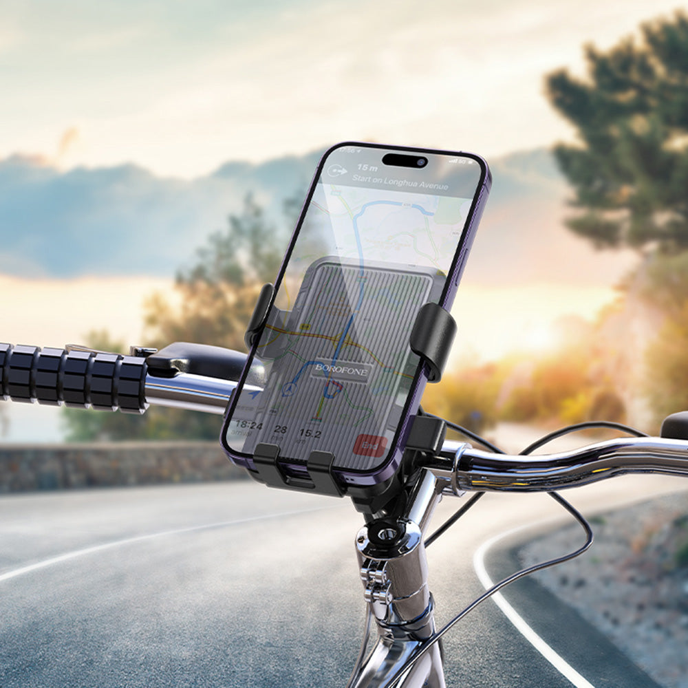 Borofone BH13 Knight Pyöräteline, 4.5 tuumaa - 7 tuumaa, Musta