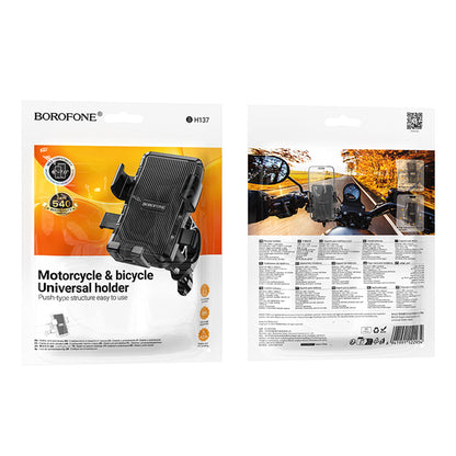 Borofone BH13 Knight Pyöräteline, 4.5 tuumaa - 7 tuumaa, Musta