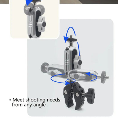 Pyörän urheilukameran pidike Techsuit JX-006 GoProlle, musta