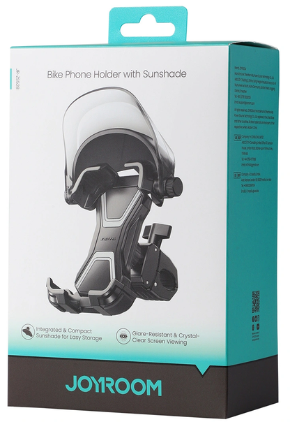 Bicycle Motorcycle Holder with Sunshade Joyroom JR-ZS528, 4.7inch - 7inch, Black