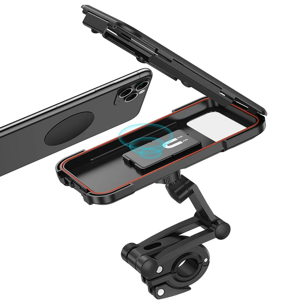 HOCO CA101 Bicycle Motorcycle Mount, 4.5inch - 7inch, Black