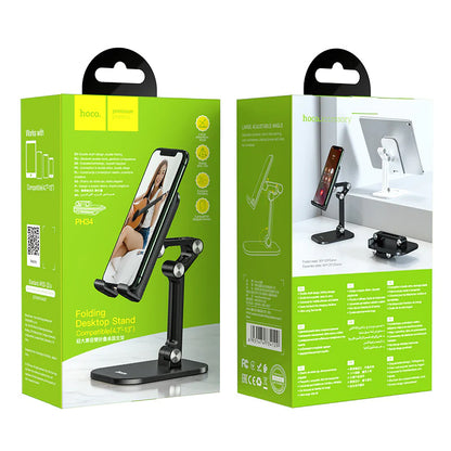 HOCO Excelente PH34 pöytäteline puhelimelle / tabletille, 4.7 tuumaa - 13 tuumaa, Musta