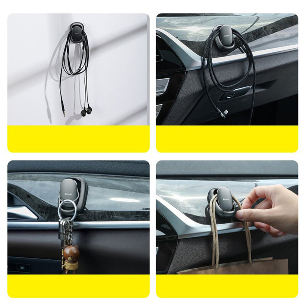 Baseus Beetle Auto Koukku Tuki, 2 Kappaleen Sarja ACGGJK-0G