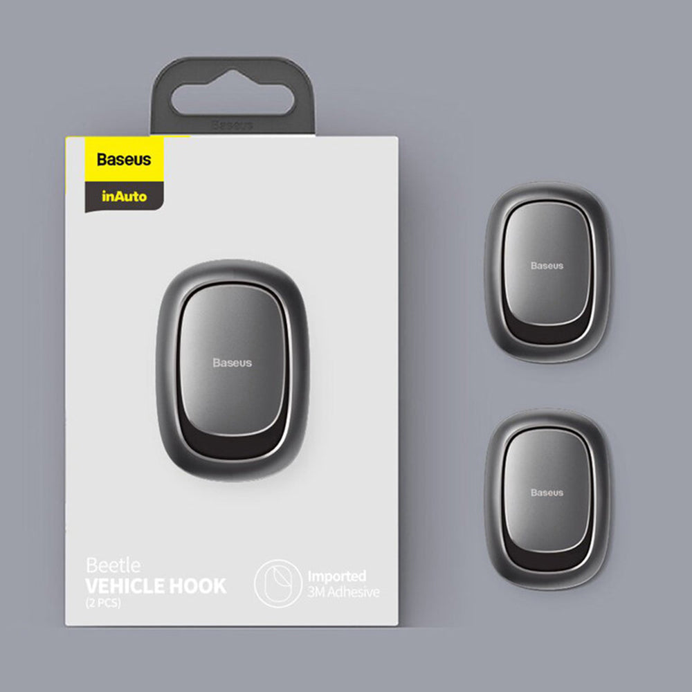 Baseus Beetle Auto Koukku Tuki, 2 Kappaleen Sarja ACGGJK-0G