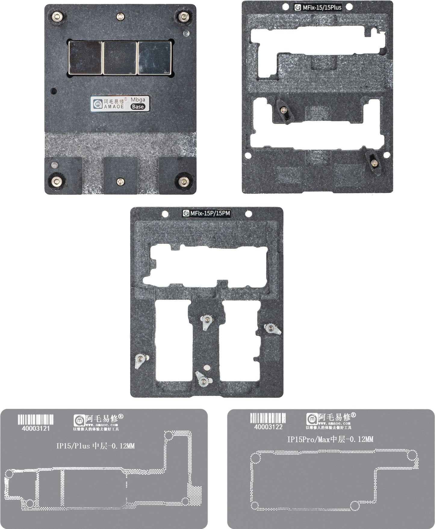 Amaoe MFix-15 Reballing-työteline Apple iPhone 15 -sarjalle
