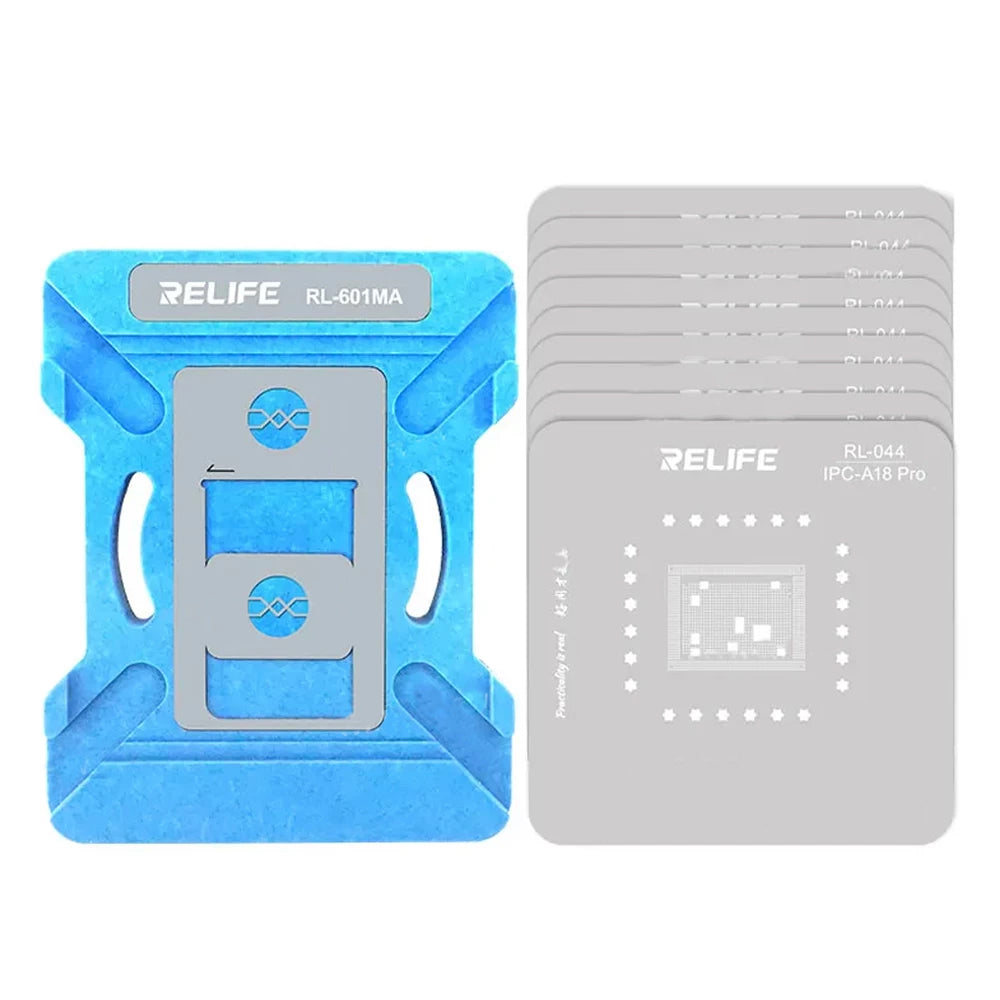 Relife RL-601MA Reballing-työteline Apple A8 - A18 CPU:lle
