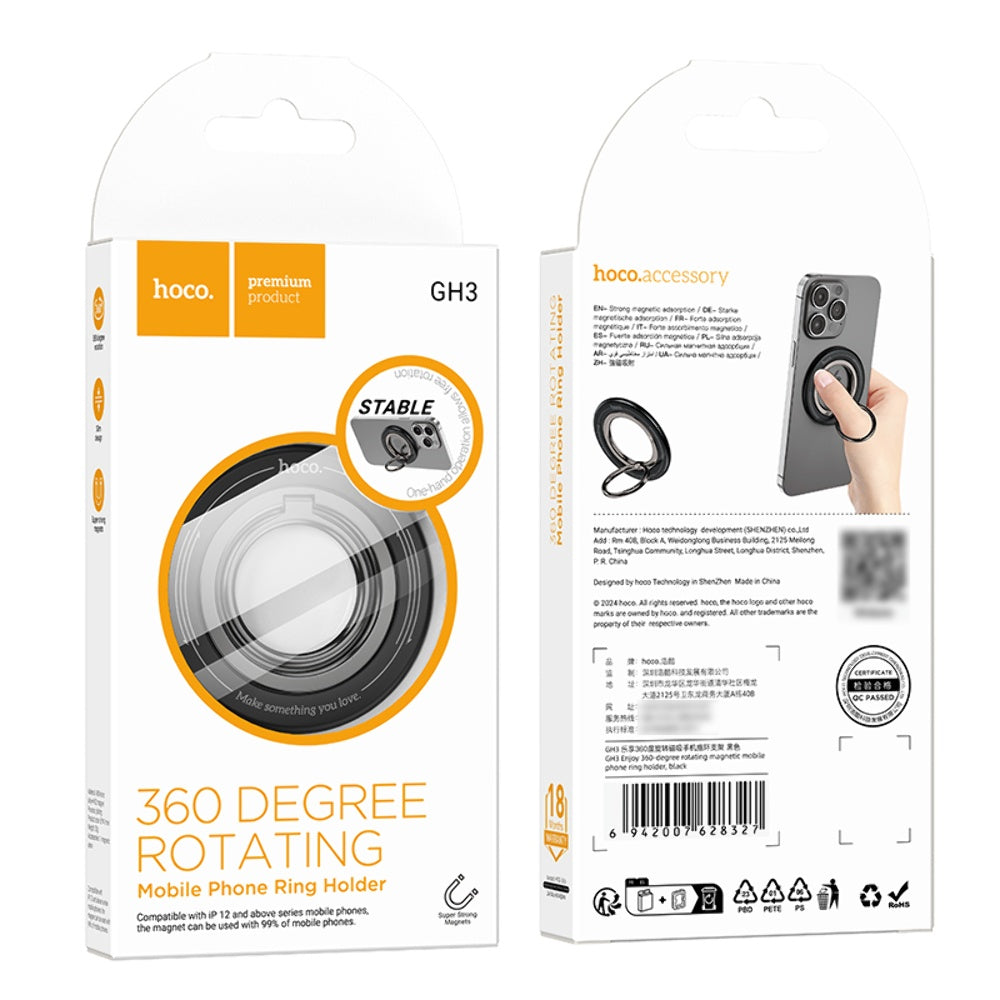 HOCO GH3 Sormituki, Musta